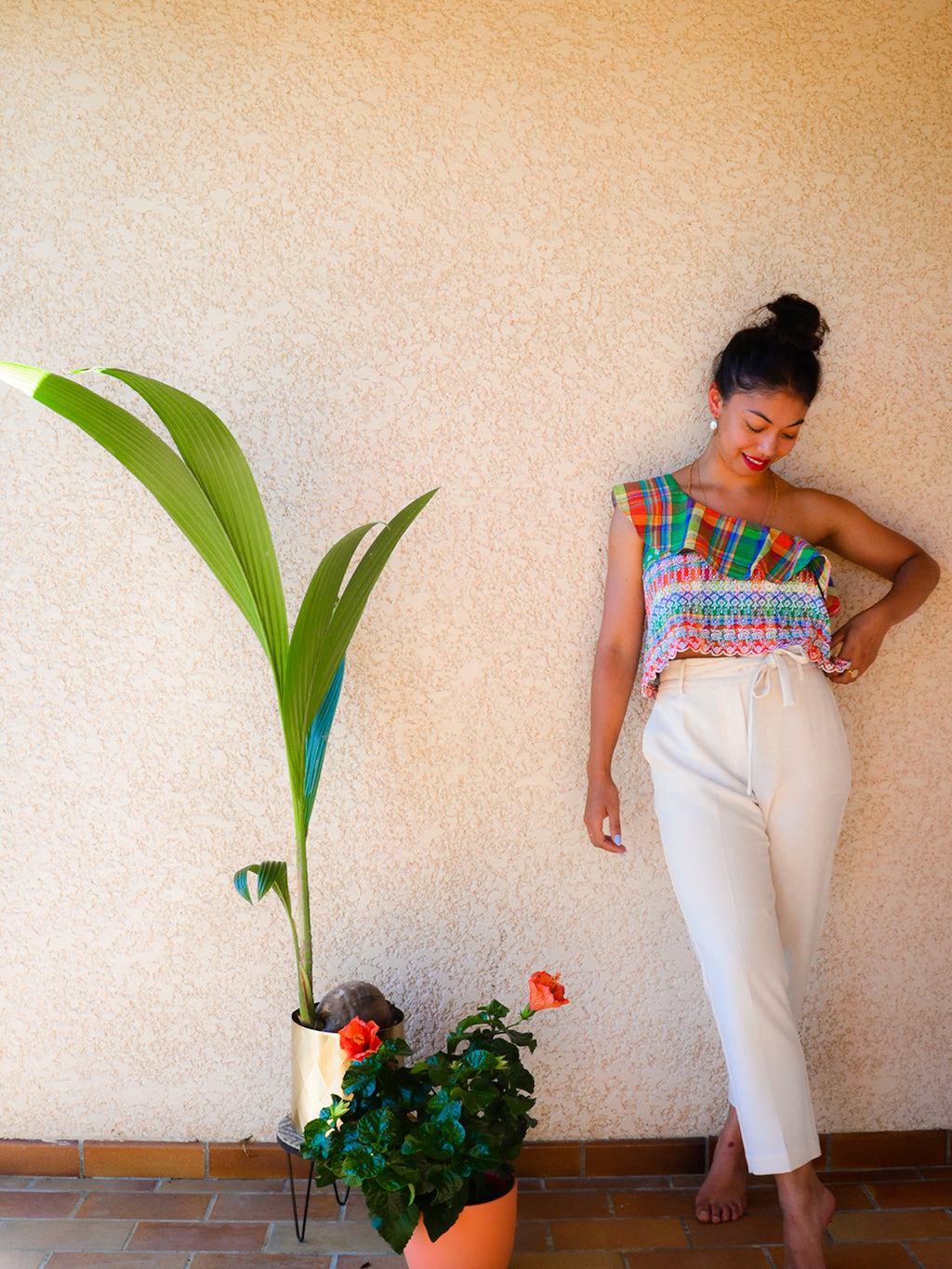 Haut Femme Madras Reverie par Amapola