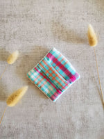 Lingettes Démaquillantes Réutilisables Bambou avec Motifs Madras et Wax