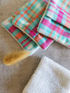 Lingettes Démaquillantes Réutilisables Bambou avec Motifs Madras et Wax